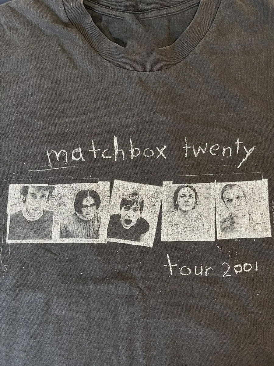 ミュージシャン matchbox twenty tour 2001 T-Shirt M Matchbox Twenty 2001 Tour T-Shirt Tee Unisex Cotton Tour Concert