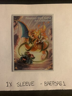 1x Pokemon Card Game Art Collection Charizard Venusaur Art Sleeve