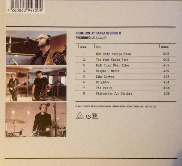 ROME ‎– Hansa Studios Session II (TRI 720), CD - Bild 2 von 2