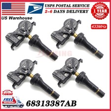 New Set（4） 433Mhz Tire Pressure Monitor TPMS Sensor For DODGE JEEP 68313387AB