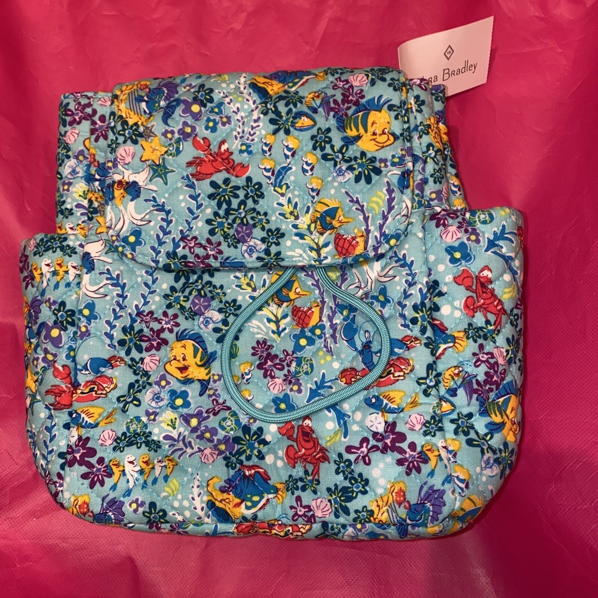Vera Bradley Disney Ariel Floral Little Mermaid Mini Backpack