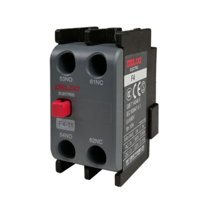 Delixi CJX2S Series Contactor Auxiliary Contact F4-11 22 20 02 31 13 40 04 Brand