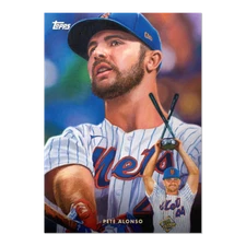 2021 Topps Game Within the Game #14 Pete Alonso by Paul Jennis