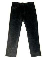 Vtg 1999 new HELMUT LANG Mens Black Furry Alpaca Pant sz 34 50 Italy Sample