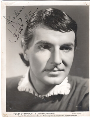 BRITISH ACTOR JOHN SUTTON, SIGNED VINTAGE STUDIO PHOTO.