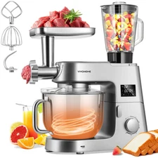 9in1 Stand Mixer 6 Speed 7.5Qt w/ Fermentation Timer Meat Grinder Juicer Slicer