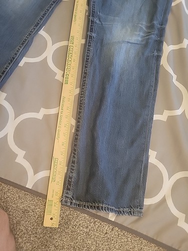 Y2K Seven7 Straight Men’s Jeans 38X34 Double Stitching Flap Button Pockets  - Picture 5 of 24