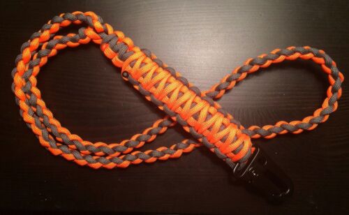 UNO (1) Paracord Lanyard FOB 550 Cord USA Custom Colors! TJPARACORD + HK GANCHO - Imagen 4 de 10