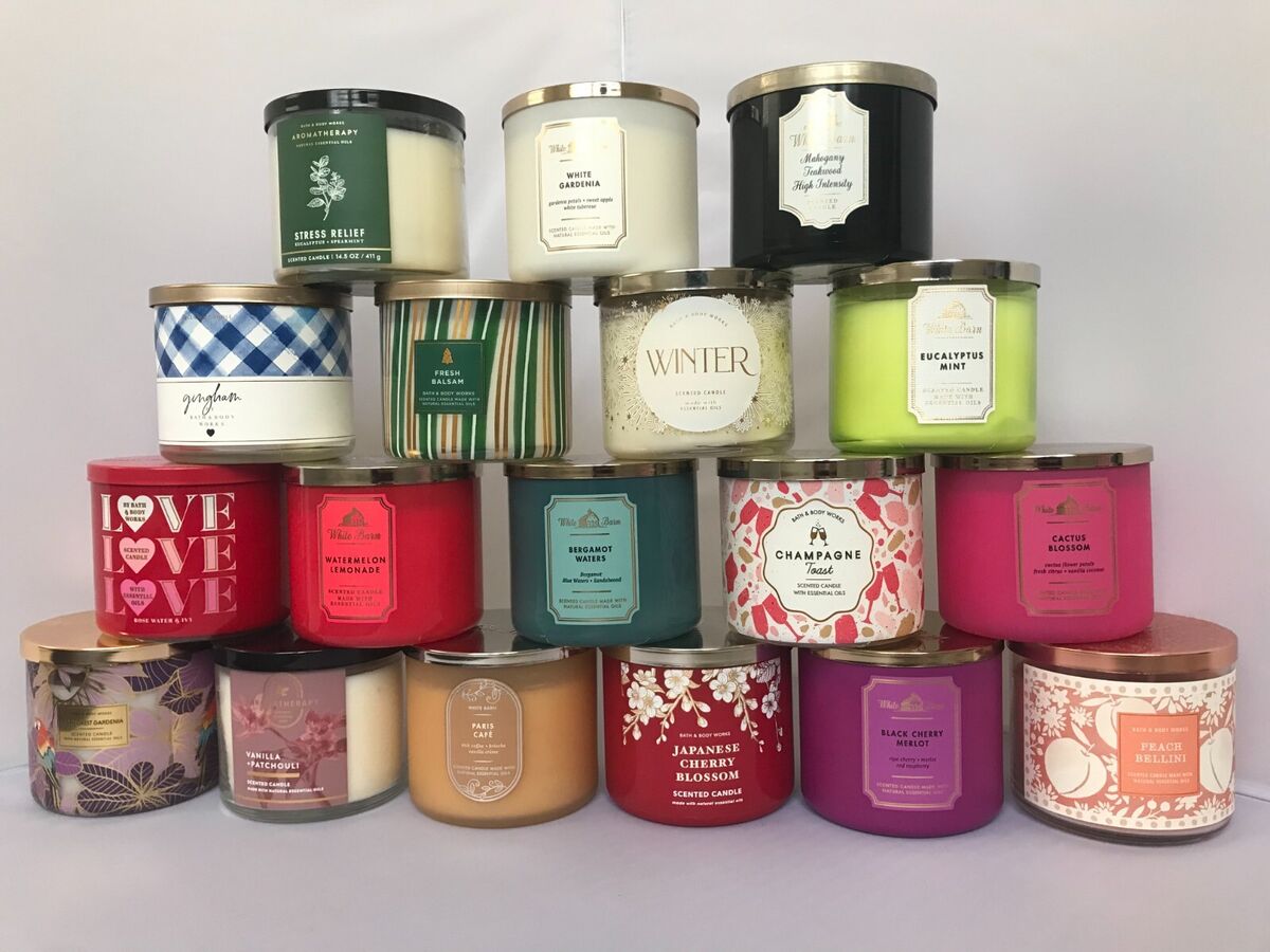 高評価なギフト Bath & Body Works 3 Wick SCENTED CANDLES 14.5 oz CHOOSE YOUR キャンドル
