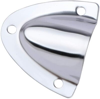 Hoffen 4-Pack Stainless Steel Clam Shell Midget Vents – Marine Boat Hose/Cable Covers