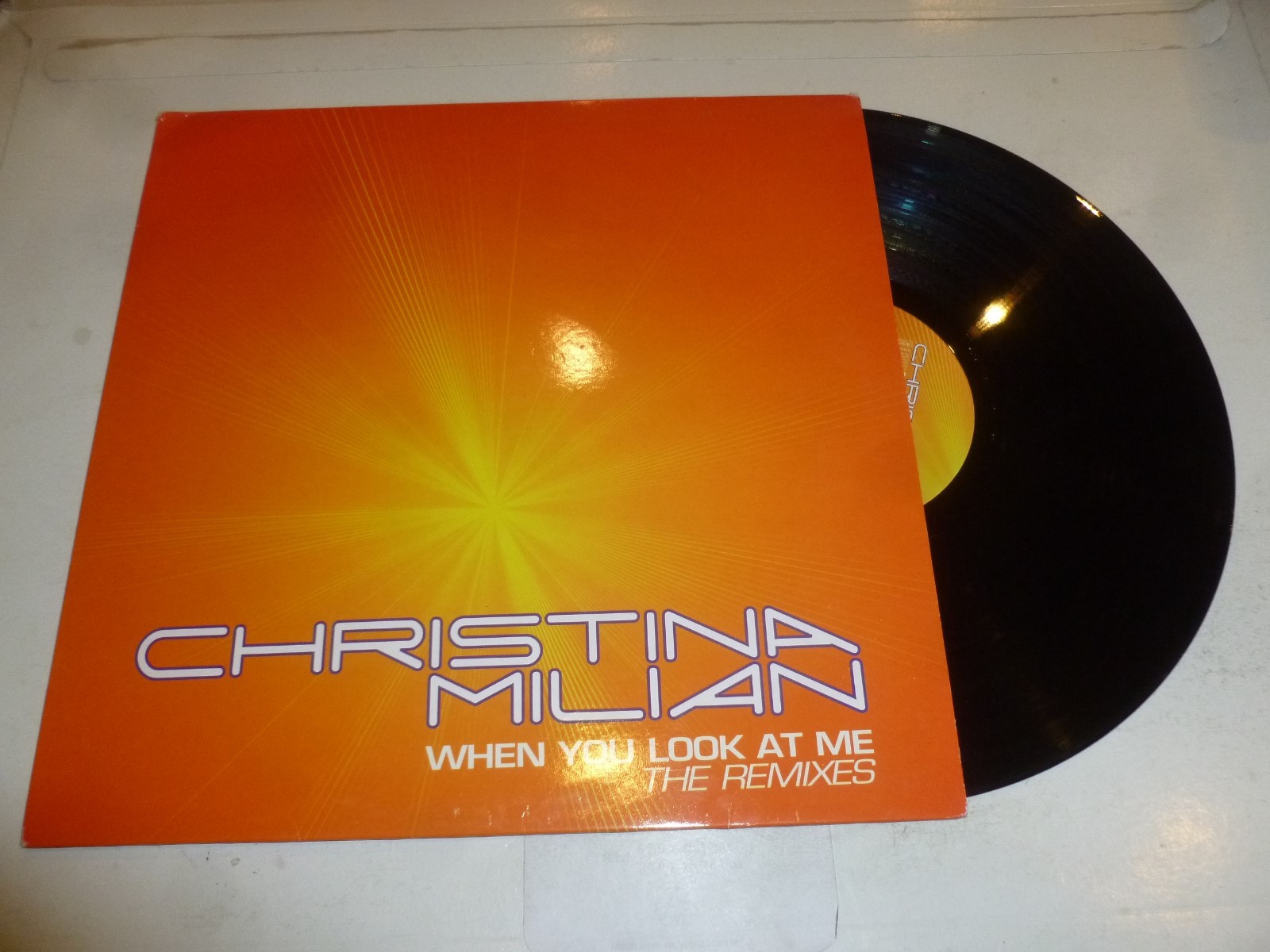 CHRISTINA MILIAN - When You Look At Me - 2002 UK 3-track promo 12" Vinyl Single