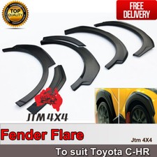 Matte Black Fender Flares Wheel Arch to suit Toyota C-HR CHR 2017-2020