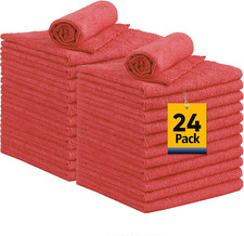 Shop Towels, 24 Pack Commercial Grade Shops Rags Microfiber Towel for Cars Clean