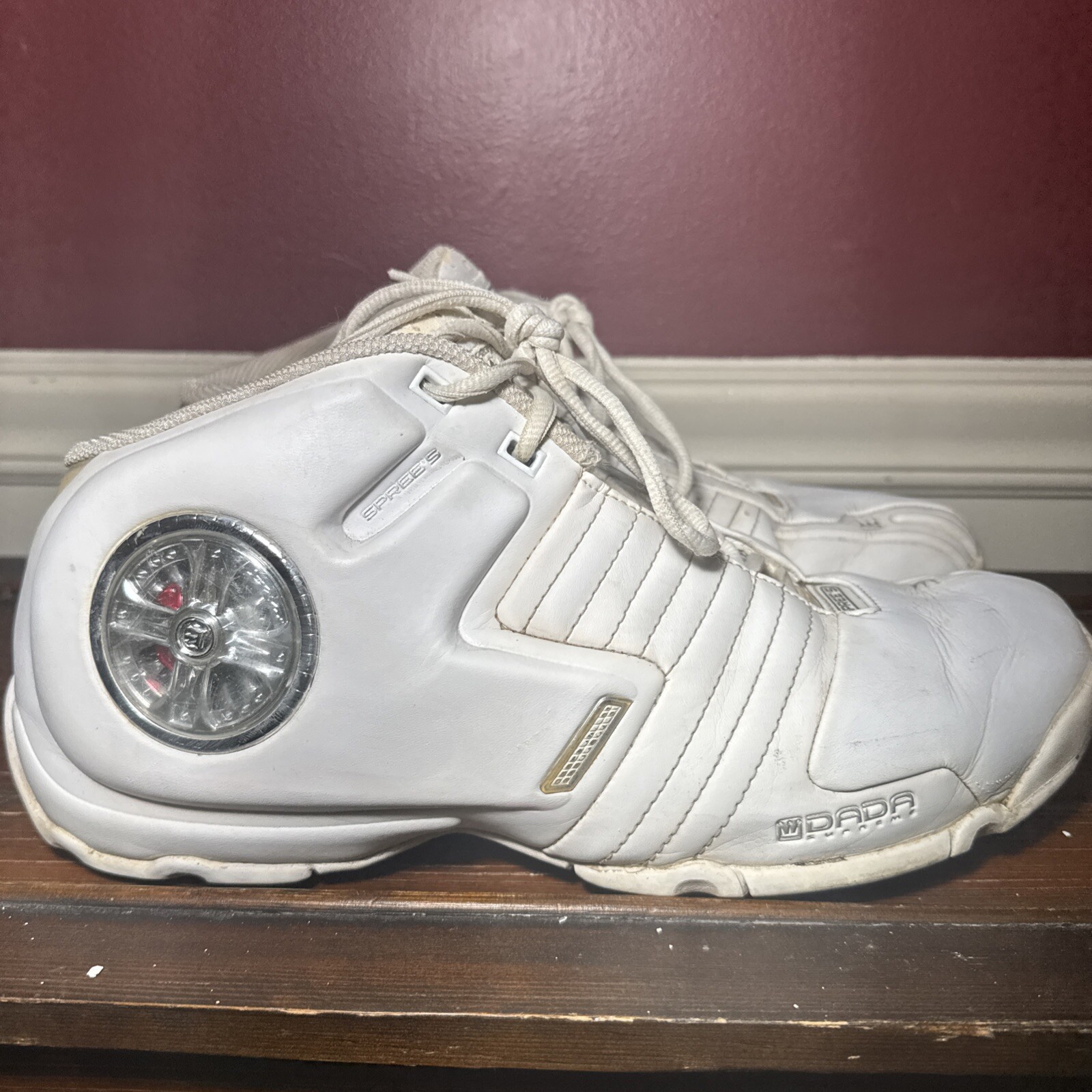 Dada Supreme Spree's Spinner Shoes Men's Size 12 Basketball White Spinners Work!