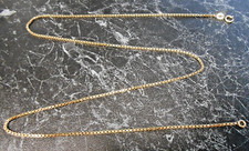 Chaine maille venitienne en or 18 K  poincon  750