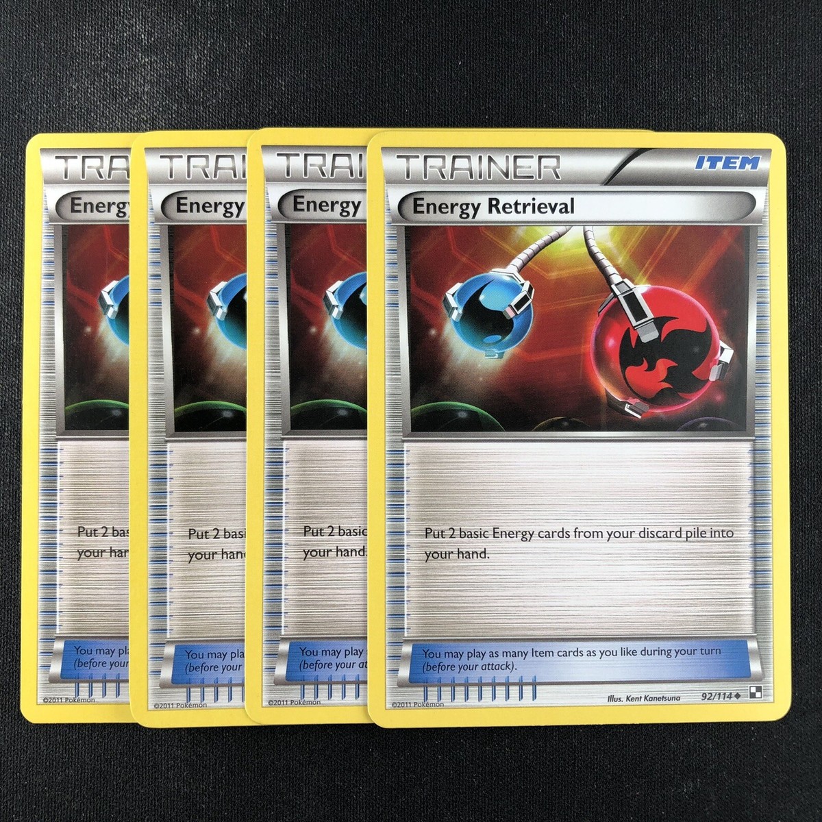 Pokemon TCG 4x Energy Retrieval 92/114 Black & White Regular Uncommon Playset LP | eBay Pokemon TCG 4x Energy Retrieval 92/114 Black & White Regular Uncommon Playset LP | eBay