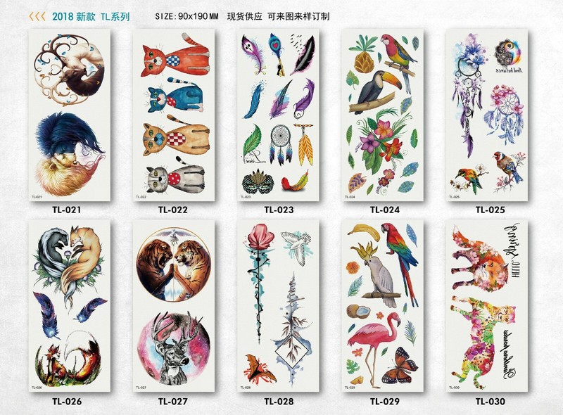 8 X Kids Tattoo Sticker Waterproof Body Temporary Tattoos Stickers US 