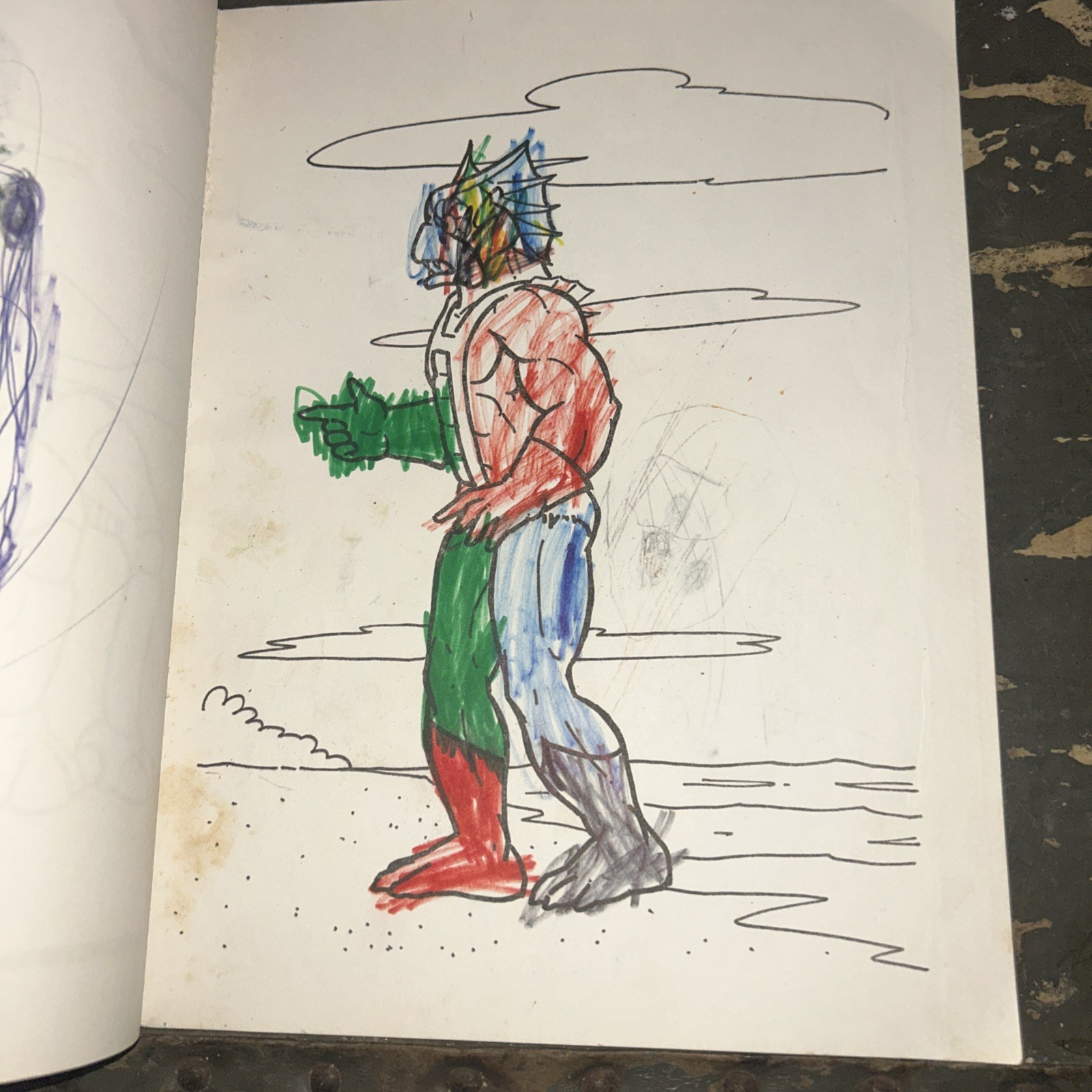 1984 Masters Of The Universe Paint With Water Used Coloring Book