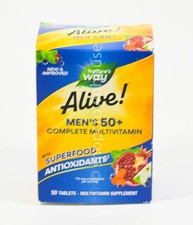 Natures Way Alive! MENS 50+ Complete Multivitamin superfood 50 tablets 01/2027