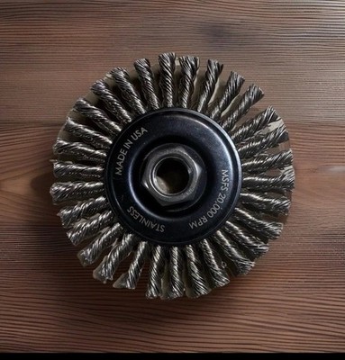 4  Stringer Bead Wire Wheel - Stainless Steel