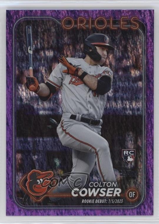 2024 Topps Update Debut Purple Holo Foilboard /799 Colton Cowser Rookie RC 02wb