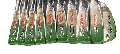 #ad #ad Wilson Super Power Iron Set 3 PWSW Men#x27;s RH Stiff Steel 5i 37.5quot; New Grips Nice $161.95