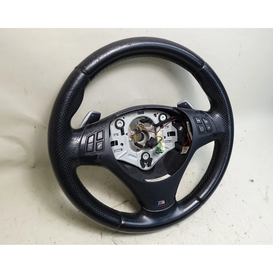 2008-2013 BMW E90 3-Series E82 1-Series M-Sports Paddle Shift Steering Wheel OEM - Image 2 of 4