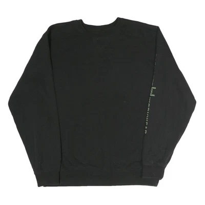 CARHARTT Sweatshirt Coton Col Rond Noir Homme Taille L Pullover - Photo 1/4