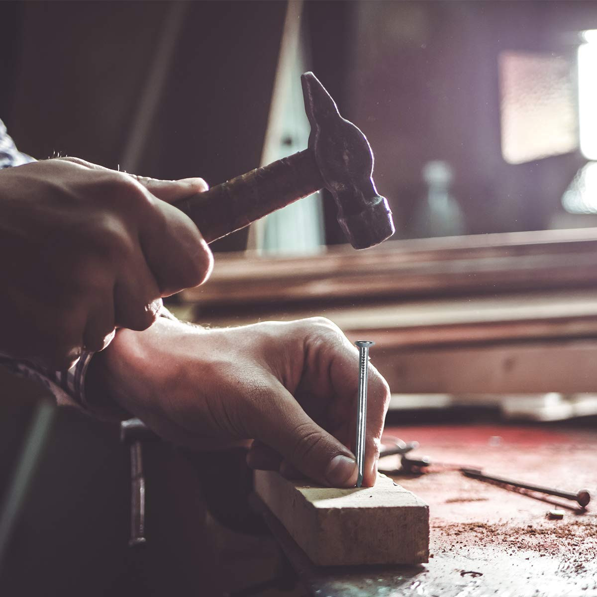 400 Pcs Galvanized Nails Assortment Kit - Picture Hanging & Small Nails for Craf