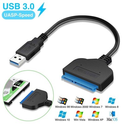 USB 3.0 auf SATA Adapter Kabel für 2.5 Zoll mit UASP Support HDD SSD Festplatten