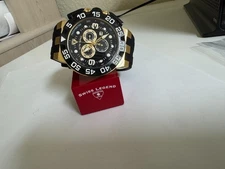 Swiss Legend Men's 10125-YG-01 Challenger Chronograph  Black Dial Watch