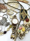 Estate Vintage Costume Jewelry Lot Gold Filled Watch Bracelets Earrings Sterling — photo 9