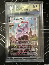 Pokemon TCP Fusion Strike Espeon Vmax Beckett Grade 9.5