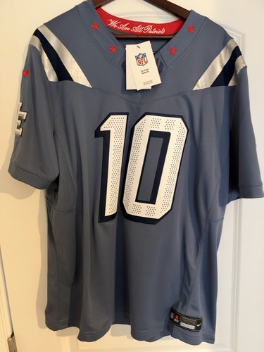 Nike Men’s Drake Maye New England Patriots NFL Rivalries STITCHED Limited Jersey