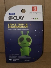 Air Dry Clay Alien that Creates Green Space Creature (Space Trip) Sealed NEW 7+