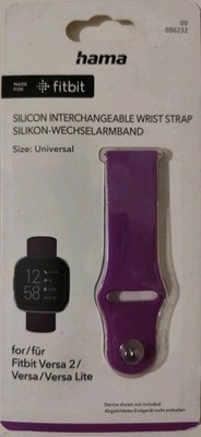 Hama Sportarmband für Fitbit Versa2/Versa/Versa Lite Ersatzarmband Lila