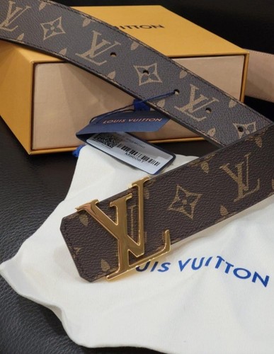 Authentic Louis Vuitton Brown Monogram  Belt, Men Size 32-34 Pants 95/38