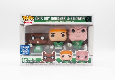 Funko Pop! Heroes Ch'p, Guy Gardner, & Kilowog 3-Pack Green Lantern