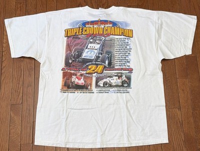 JJ Yeley 2003 USAC Triple Crown Champion Tshirt Adult Size 2XL Sprint Car
