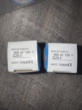 Osram Halogen Photo Optic Bulb. 600W, 125V. GZ9.5. NEW Lot Of 2