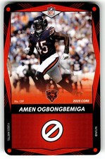 2025 UNO Elite NFL Football Core Edition Card #139 Red Amen Ogbongbemiga