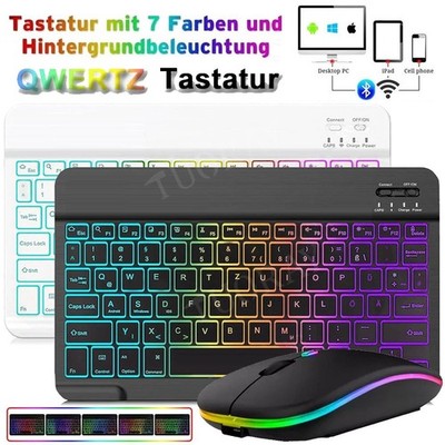 QWERTZ Beleuchtete Tastatur Maus Für Huawei MatePad SE/Pro 11/Honor Pad X9 X8Pro