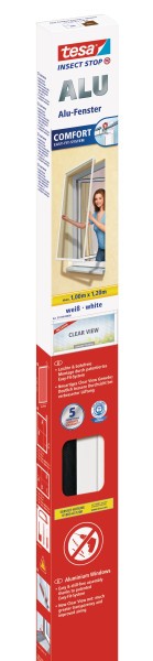 Tesa Insektenschutz-Fenster Comfort 100 X 120 Cm Weiß Fliegengitter FüR Fenster-image