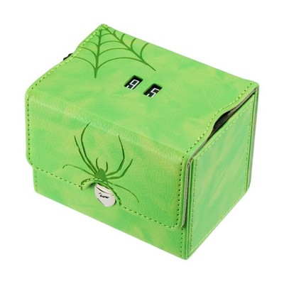 Zoopin Leather Deck Box with Built-in Spinning Life Counter (Green) Green