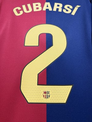 Pau Cubarsi #2 Mens LARGE Nike FC Barcelona Home STADIUM Jersey