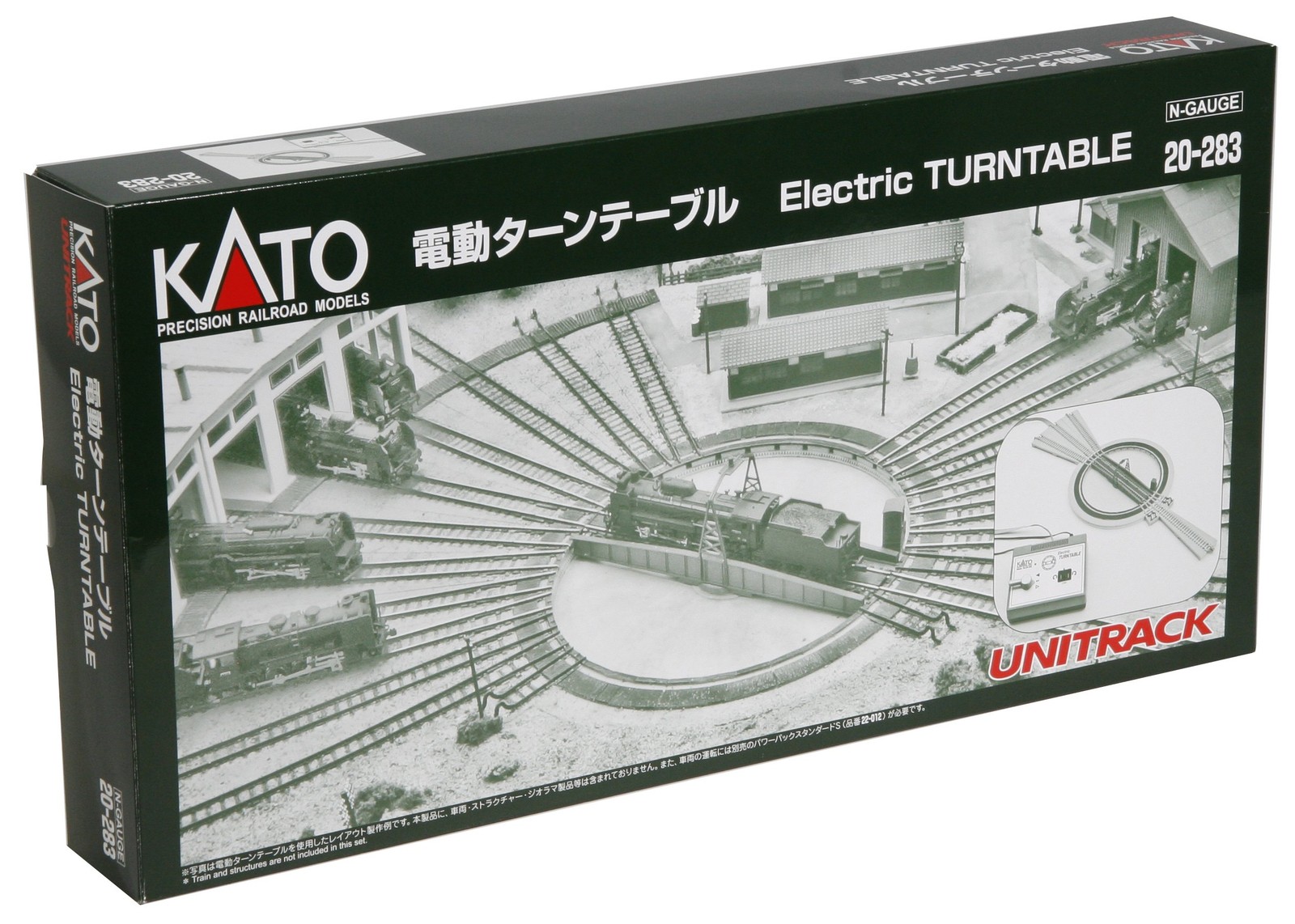 KATO 20-283 N Scale Electric Turntable for Steam Locomotives Unitrack Model New