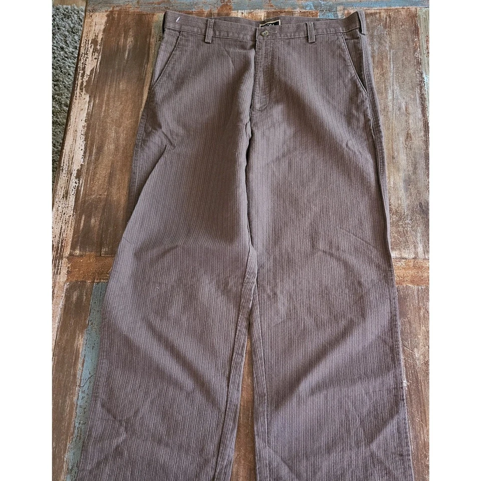 Soda Women's Saddle Brown 35"W 35"L 42" Hip Chino Unhemmed Long Textured *READ!* - Image 4 of 4