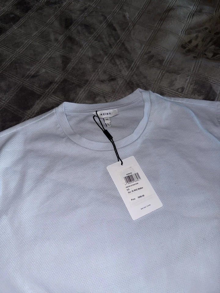 Nueva camisa Reiss azul mediana Foto 3 de 3