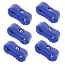 Aluminum 3/16 Brake Tubing Hose Separator Clamp Brake Line Hose Clamp 6pcs/Set
