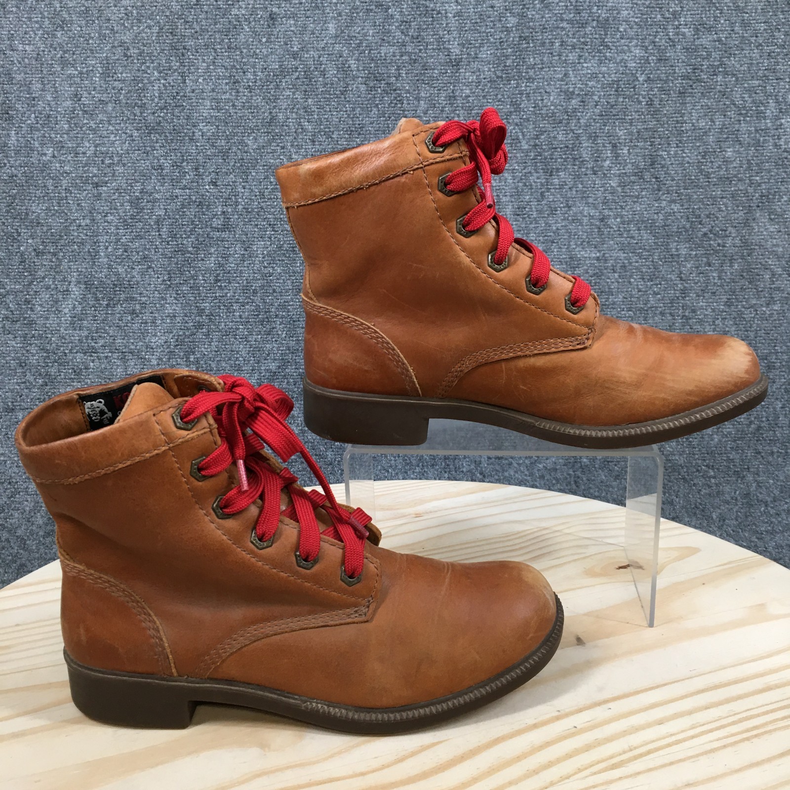 Kodiak Combat Boots Womens 8.5 Brown Thinsulate Round Toe Lace Up Casual Leather-image